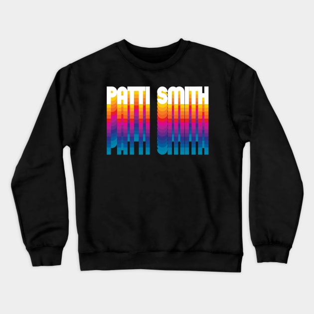 Retro Patti Proud Name Personalized Gift Rainbow Style Crewneck Sweatshirt by Time Travel Style